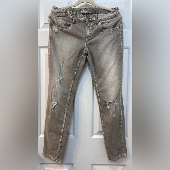 Free People Low Rise Skinny Jeans Women Size 28 Distressed Festival Grunge 90's - Picture 1 of 10